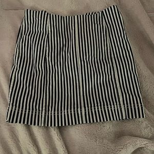 Striped jean skirt from boutique